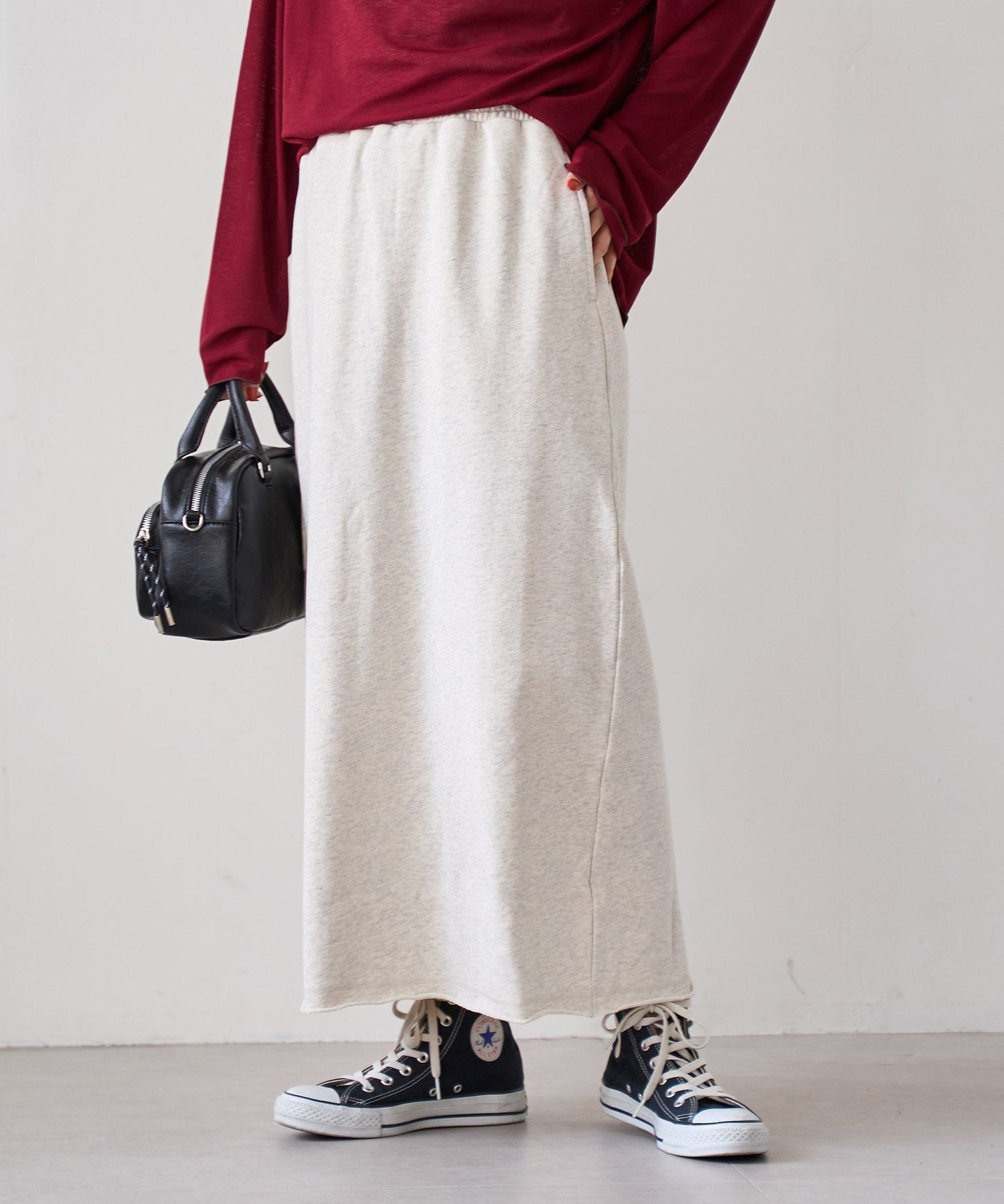 【コーエン/COEN】の裏毛ナロースカート 人気、トレンドファッション・服の通販 founy(ファニー) 　ファッション　Fashion　レディースファッション　Fashion for Women　スカート　Skirts　カットソー　Cut and Sewn Top　ジャケット　Jacket, Outerwear　 other-1|ID: prp329100004764032 ipo3291000000034658819