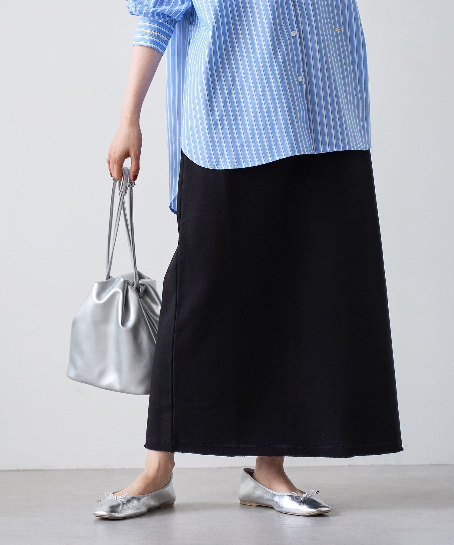 【コーエン/COEN】の裏毛ナロースカート インテリア・キッズ・メンズ・レディースファッション・服の通販 founy(ファニー) 　ファッション　Fashion　レディースファッション　Fashion for Women　スカート　Skirts　カットソー　Cut and Sewn Top　ジャケット　Jacket, Outerwear　BLACK|ID: prp329100004764032 ipo3291000000034658823