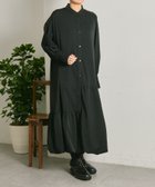 【イア パピヨネ/ear PAPILLONNER】の裾バルーンワンピース【SUM1 STYLE】 人気、トレンドファッション・服の通販 founy(ファニー) ファッション Fashion レディースファッション Fashion for Women ワンピース Dresses ウェーブ Wavy Pattern くるぶし Ankle-Length カフス Cuff Design 切替 Switching, Contrast Panel ジャケット Jacket, Outerwear バルーン Balloon, Balloon Silhouette フォルム Silhouette, Form ベスト Vest, Waistcoat ポケット Pocket, Pocket Detail 羽織 Haori, Light Jacket ロング Long, Long-Length おすすめ Recommended / Our Picks エレガント 上品 Elegant thumbnail ブラック|ID: prp329100004764077 ipo3291000000034488211