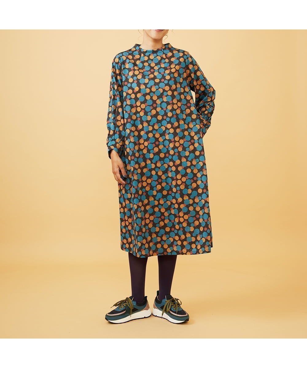 【ホコモモラ/Jocomomola】のCalle de la Bola ドットワンピース インテリア・キッズ・メンズ・レディースファッション・服の通販 founy(ファニー) ファッション Fashion レディースファッション Fashion for Women ワンピース Dresses インナー Innerwear 春 Spring 秋 Autumn カットソー Cut and Sewn Top カフス Cuff Design カラフル Colorful Design シンプル Simple, Minimal ストレッチ Stretch, Stretchy Fabric ドット Polka Dot, Dot Pattern フレア Flare, Flared プリント Print, Printed Pattern ポケット Pocket, Pocket Detail ランダム Random, Irregular ロング Long, Long-Length 冬 Winter / This Winter A/W・秋冬 Autumn/Winter 夏 Summer ブラウン|ID: prp329100004764084 ipo3291000000034488258