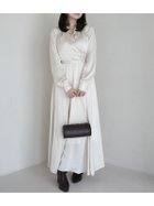 【アニュアンス/anuans】のサテンオープンカラーフレアワンピース 人気、トレンドファッション・服の通販 founy(ファニー) ファッション Fashion レディースファッション Fashion for Women ワンピース Dresses インナー Innerwear キャミソール Camisole, Spaghetti Strap Top サテン Satin, Glossy Fabric ドレープ Drape, Draping Fabric フレア Flare, Flared thumbnail LIGHT BEIGE|ID: prp329100004764095 ipo3291000000034488312