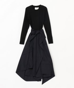 【スリーワン フィリップリム/3.1 Phillip Lim】のTシャツコンボドレス 人気、トレンドファッション・服の通販 founy(ファニー) ファッション Fashion レディースファッション Fashion for Women トップス・カットソー Cut & Sew Tops シャツ・ブラウス・オフィスカジュアル Elegant Blouses & Button-Ups ロングTシャツ・Tシャツ Longline T-Shirts & Tees ワンピース Dresses フォーマル・パーティードレス・結婚式用ドレス Elegant & Casual Dresses アシンメトリー Asymmetrical Style スリーブ Sleeve, Long Sleeve / Short Sleeve ドレス Dress, One-Piece フィット Fit, Slim Fit モダン Modern, Contemporary ロング Long, Long-Length |ID:prp329100004764099