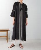 【バブ ブージュルード/Bab Bou Jeloud】の【WEB限定】レースライン柄刺繍ワンピース 人気、トレンドファッション・服の通販 founy(ファニー) ファッション Fashion レディースファッション Fashion for Women ワンピース Dresses インド Indian Textile スリット Slit, Slit Detail タッセル Tassel, Fringe レース Lace, Lace Fabric 再入荷 Restock / Back in Stock thumbnail BLACK|ID: prp329100004764107 ipo3291000000034488457