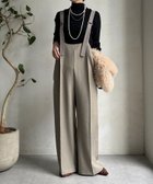 【ドゥドゥ/DouDou】の【WEB限定】ツイルサロペット 人気、トレンドファッション・服の通販 founy(ファニー) ファッション Fashion レディースファッション Fashion for Women ワンピース Dresses サロペット&オールインワン Dungarees & Jumpsuit Styles インナー Innerwear サロペット Overalls, Salopette シンプル Simple, Minimal スマート Smart, Elegant タンク Tank Top, Sleeveless Top ツイル Twist, Twisted Detail バランス Balance, Style Balance ロング Long, Long-Length A/W・秋冬 Autumn/Winter 冬 Winter / This Winter 再入荷 Restock / Back in Stock 2025年 2025 2025-2026秋冬・A/W Autumn/Winter 2025–26 AW25–26 thumbnail グレージュ|ID: prp329100004764116 ipo3291000000034488543