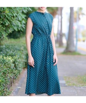 【ドレステリア/DRESSTERIOR】の【ポケットあり/後ろウエストゴム】ドットプリントフレンチスリーブワンピ 人気、トレンドファッション・服の通販 founy(ファニー) ファッション Fashion レディースファッション Fashion for Women ワンピース Dresses シルク Silk, 100% Silk スタンド Stand Collar, Upright Stand スマート Smart, Elegant スリーブ Sleeve, Long Sleeve / Short Sleeve デニム Denim, Jeans Material ドレープ Drape, Draping Fabric フレンチ French, French Style プリント Print, Printed Pattern ポケット Pocket, Pocket Detail 羽織 Haori, Light Jacket リネン Linen, Linen Fabric リラックス Relax, Relaxed Fit 楽ちん Easy Fit, Comfortable ワイド Wide, Wide Fit おすすめ Recommended / Our Picks 夏 Summer エレガント 上品 Elegant |ID:prp329100004764118