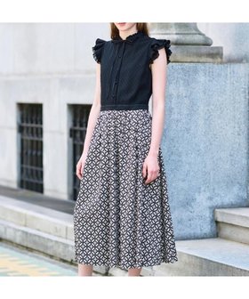 【ドレステリア/DRESSTERIOR】の【大人百花春号掲載 モデル美香さん着用】ドットジャカードオーバーラップコンビドレス 人気、トレンドファッション・服の通販 founy(ファニー) ファッション Fashion レディースファッション Fashion for Women ワンピース Dresses フォーマル・パーティードレス・結婚式用ドレス Elegant & Casual Dresses インナー Innerwear カーディガン Cardigan, Knitwear サテン Satin, Glossy Fabric サークル Circle, Round Design ショルダー Shoulder, Shoulder Strap ジョーゼット Georgette, Semi-Sheer Fabric スマート Smart, Elegant ドット Polka Dot, Dot Pattern ドレス Dress, One-Piece フリル Frill, Ruffle プリント Print, Printed Pattern エレガント 上品 Elegant |ID:prp329100004764119