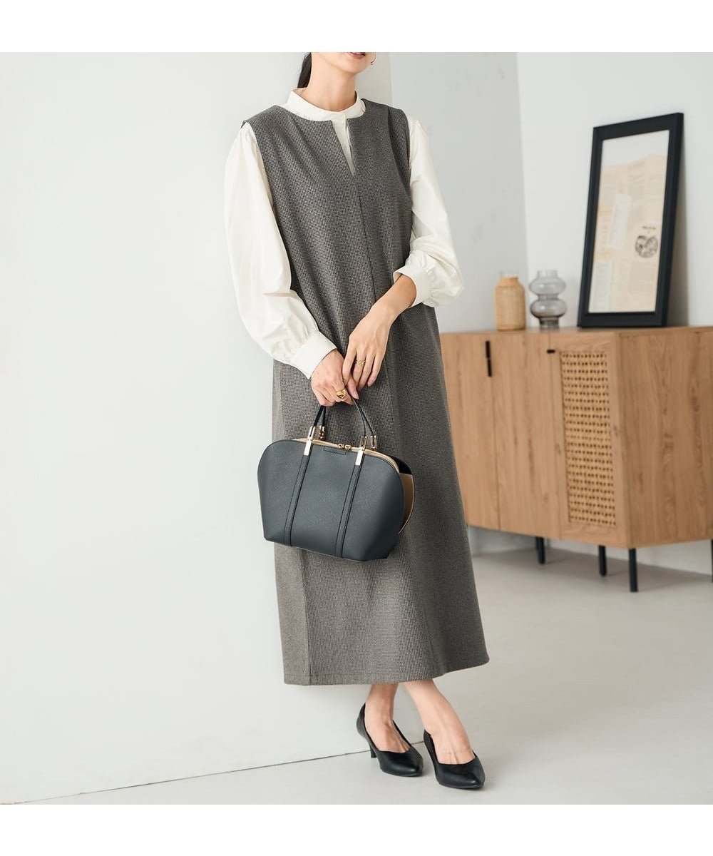 【アー ヴェー ヴェー/a.v.v】の千鳥ジャガードジャンスカ 人気、トレンドファッション・服の通販 founy(ファニー) 　ファッション　Fashion　レディースファッション　Fashion for Women　インナー　Innerwear　春　Spring　秋　Autumn　スリット　Slit, Slit Detail　ハイネック　High Neck, Mock Neck　ポケット　Pocket, Pocket Detail　冬　Winter / This Winter　再入荷　Restock / Back in Stock　夏　Summer　エレガント 上品　Elegant　ビジネス 仕事 通勤　Business / Work / Commuting　 other-1|ID: prp329100004764128 ipo3291000000034589460