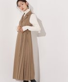 【エヌ ナチュラルビューティーベーシック/N.Natural Beauty basic】のサイドプリーツテーラージャンスカ 人気、トレンドファッション・服の通販 founy(ファニー) ファッション Fashion レディースファッション Fashion for Women ツイル Twist, Twisted Detail プリーツ Pleats, Pleated メランジ Melange, Mixed Yarn 羽織 Haori, Light Jacket thumbnail ベージュ|ID: prp329100004764141 ipo3291000000034519194