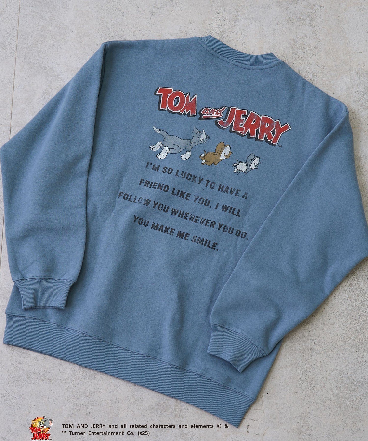 【コーエン/COEN】のTOM and JERRY (トムとジェリー)ヴィンテージライククルーネックスウェット インテリア・キッズ・メンズ・レディースファッション・服の通販 founy(ファニー) 　ファッション　Fashion　レディースファッション　Fashion for Women　トップス・カットソー　Cut & Sew Tops　レディースパーカー・カジュアルフーディー　Casual Hoodies & Sweatshirts　スウェット・クルーネックトップス　Sweatshirts & Crewnecks / Relaxed Fit Sweat Tops　おすすめ　Recommended / Our Picks　プリント　Print, Printed Pattern　リラックス　Relax, Relaxed Fit　ROYAL|ID: prp329100004764188 ipo3291000000034797952