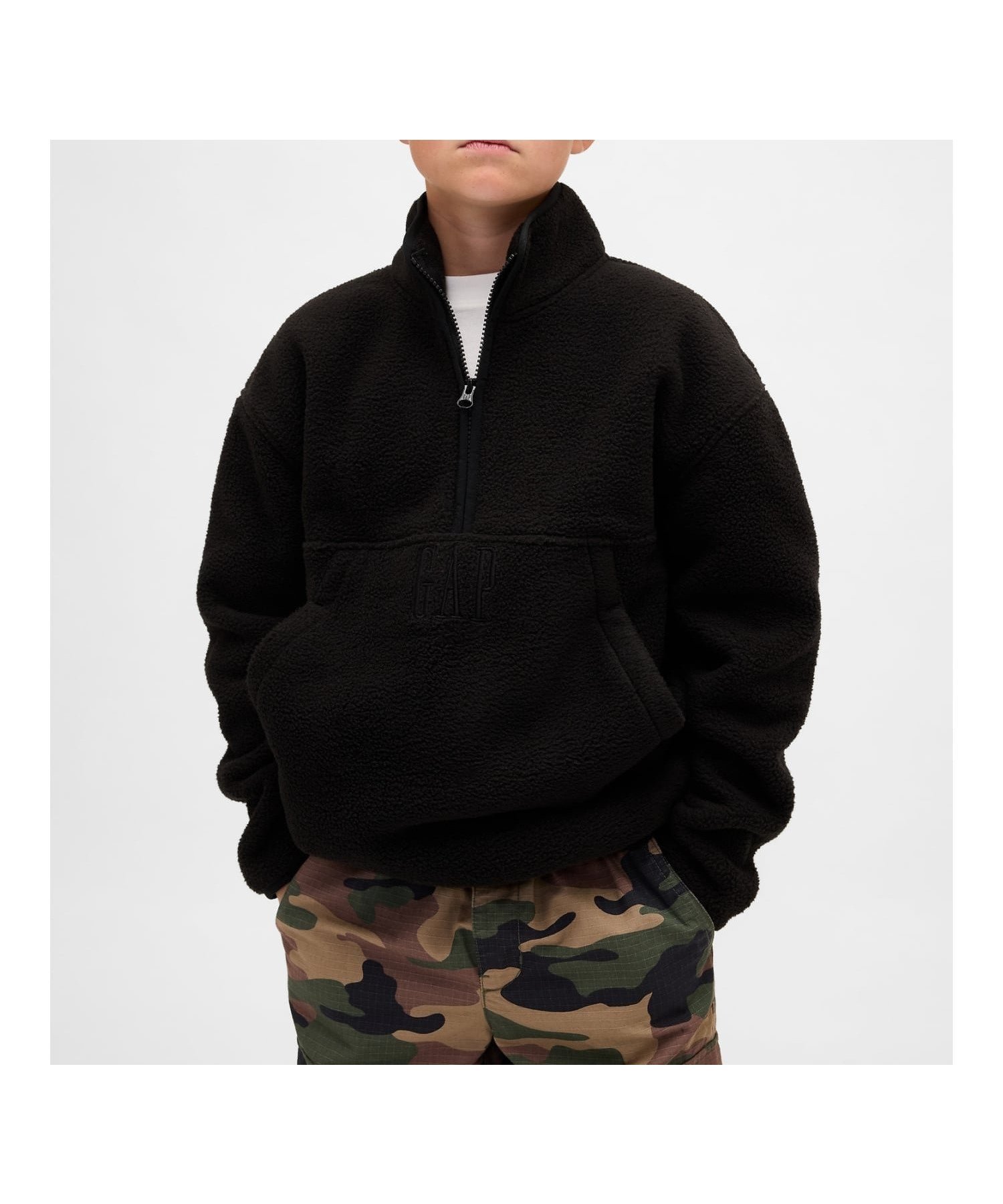 【ギャップ/GAP / KIDS】のボア GAPロゴ ハーフジップ プルオーバー (キッズ) 人気、トレンドファッション・服の通販 founy(ファニー) ファッション Fashion キッズファッション Fashion for Kids トップス・カットソー Cut & Sew Tops アウトドア Outdoor Clothing フロント Front, Front Design ポケット Pocket, Pocket Detail A/W・秋冬 Autumn/Winter other-1|ID: prp329100004764250 ipo3291000000034637638