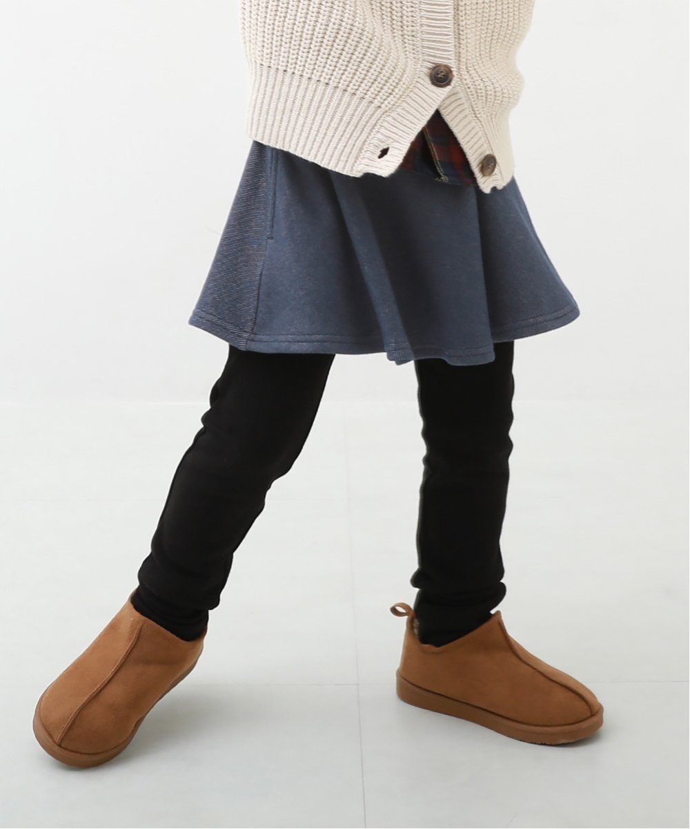 【デビロック/devirock / KIDS】のRICH WARM 裏シャギー 両側ポケット付 10分丈 無地 スカッツ ボトムス スカート 25AW インテリア・キッズ・メンズ・レディースファッション・服の通販 founy(ファニー) ファッション Fashion キッズファッション Fashion for Kids ボトムス Bottoms なめらか Smooth, Silky Texture ブランケット Blanket, Throw Blanket プリント Print, Printed Pattern ベーシック Basic, Essential ポケット Pocket, Pocket Detail 無地 Plain, Solid Color 冬 Winter / This Winter おすすめ Recommended / Our Picks 2025年 2025 2025-2026秋冬・A/W Autumn/Winter 2025–26 AW25–26 デニム風ネイビー|ID: prp329100004764304 ipo3291000000034540406