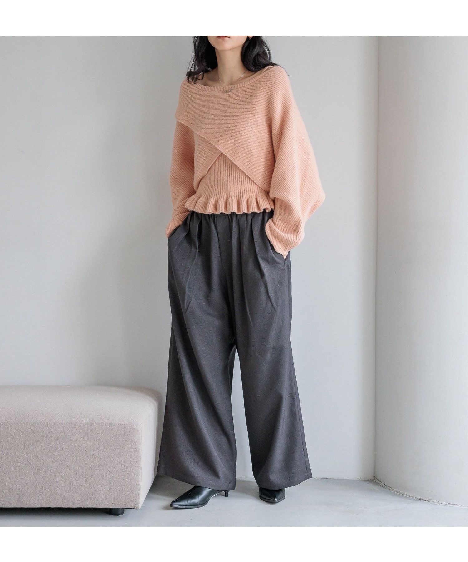 【ローリーズファーム/LOWRYS FARM】のメニウェイ2PニットLS インテリア・キッズ・メンズ・レディースファッション・服の通販 founy(ファニー) 　ファッション　Fashion　レディースファッション　Fashion for Women　トップス・カットソー　Cut & Sew Tops　ニット　Knit Tops & Sweaters　アンサンブル　Ensemble Set　キャミ　Camisole, Cami Top　キャミソール　Camisole, Spaghetti Strap Top　ショート　Short, Short Length　トレンド　Trend, Trending Now　フリル　Frill, Ruffle　ボレロ　Bolero, Short Cardigan　羽織　Haori, Light Jacket　ピンク|ID: prp329100004764353 ipo3291000000034547642