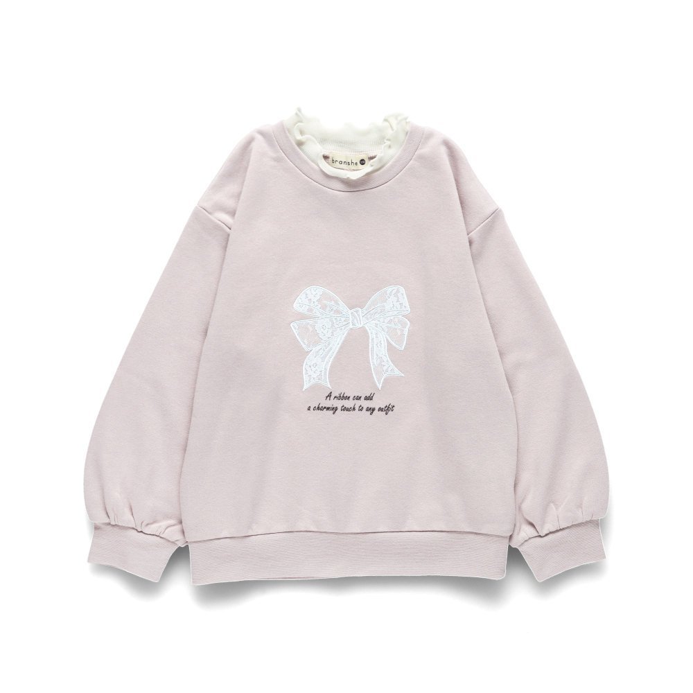【ブランシェス/branshes / KIDS】の刺しゅうアソートトレーナー インテリア・キッズ・メンズ・レディースファッション・服の通販 founy(ファニー) 　ファッション　Fashion　キッズファッション　Fashion for Kids　チェーン　Chain, Chain Strap　トレーナー　Sweatshirt, Trainer　パッチワーク　Patchwork, Mixed Fabric　フリル　Frill, Ruffle　ピンク|ID: prp329100004764357 ipo3291000000034625029