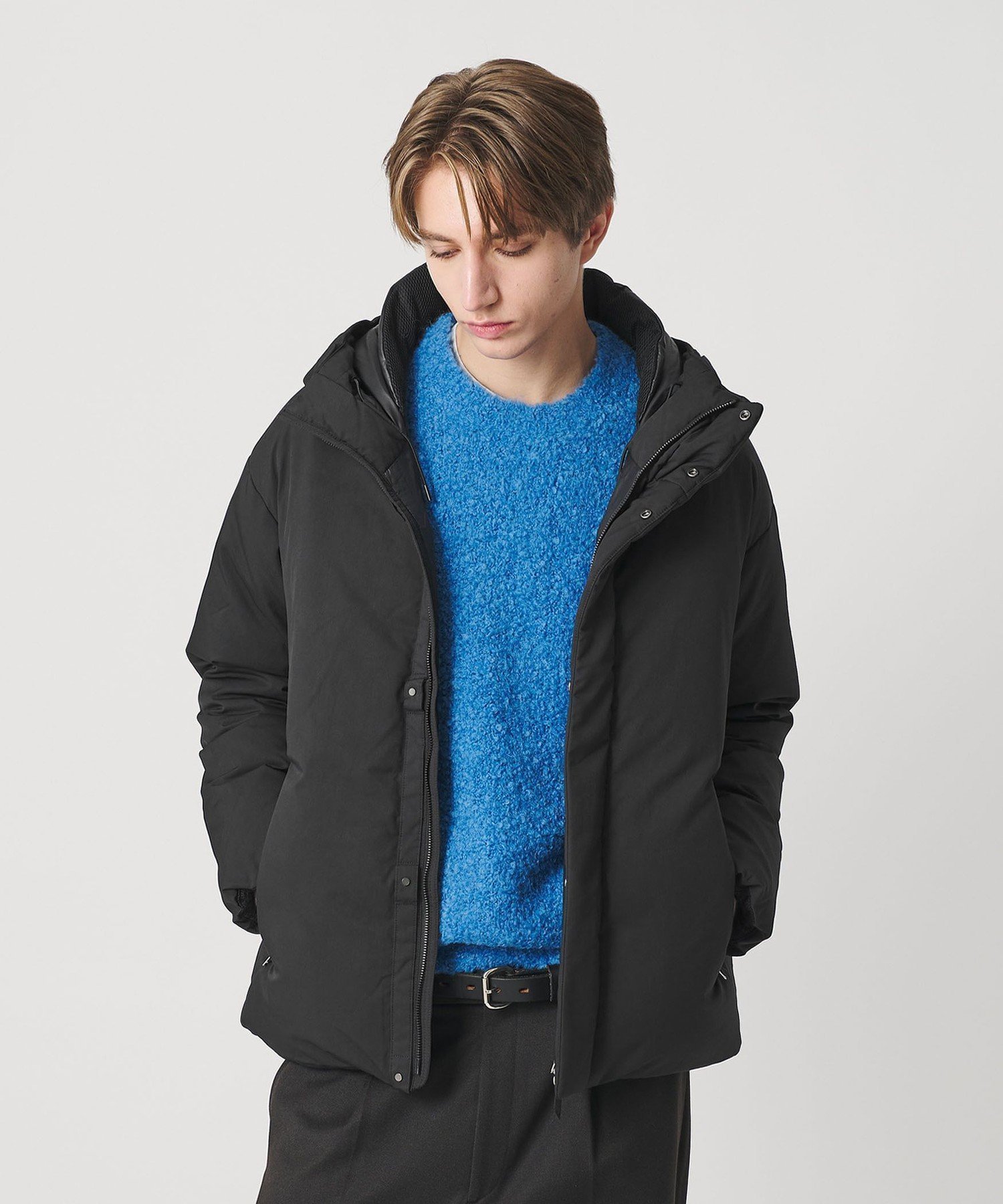 【ビューティ&ユース ユナイテッドアローズ/BEAUTY&YOUTH / UNITED ARROWS / MEN】の小松マテーレ リラックス フード ダウンジャケット 700FP 撥水機能 インテリア・キッズ・メンズ・レディースファッション・服の通販 founy(ファニー) 　ファッション　Fashion　メンズファッション　Fashion for Men　コンパクト　Compact, Small Size　軽量　Lightweight, Ultra Light　シンプル　Simple, Minimal　ジャケット　Jacket, Outerwear　スタイリッシュ　Stylish, Fashionable　スマート　Smart, Elegant　スラックス　Slacks, Dress Pants　ダウン　Down, Puffer　ツイル　Twist, Twisted Detail　ドット　Polka Dot, Dot Pattern　定番　Standard, Basic Item　ピーチ　Peach, Soft Touch　ファブリック　Fabric, Textile　フィット　Fit, Slim Fit　フォルム　Silhouette, Form　フロント　Front, Front Design　メッシュ　Mesh, Net Fabric　リラックス　Relax, Relaxed Fit　ワイド　Wide, Wide Fit　冬　Winter / This Winter　BLACK|ID: prp329100004764447 ipo3291000000034855620