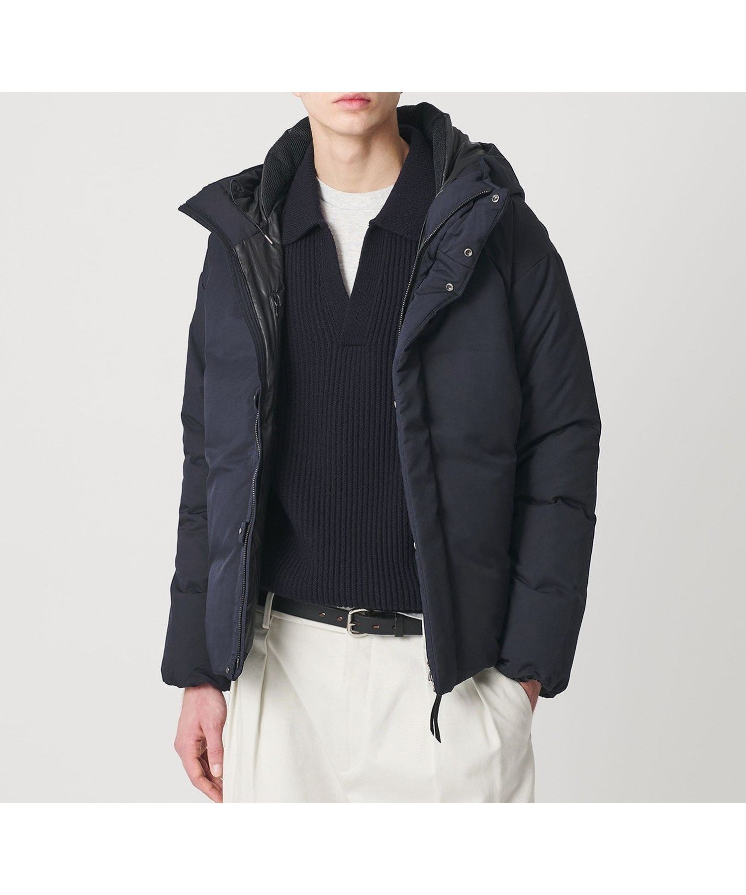 【ビューティ&ユース ユナイテッドアローズ/BEAUTY&YOUTH / UNITED ARROWS / MEN】の小松マテーレ リラックス フード ダウンジャケット 700FP 撥水機能 インテリア・キッズ・メンズ・レディースファッション・服の通販 founy(ファニー) 　ファッション　Fashion　メンズファッション　Fashion for Men　コンパクト　Compact, Small Size　軽量　Lightweight, Ultra Light　シンプル　Simple, Minimal　ジャケット　Jacket, Outerwear　スタイリッシュ　Stylish, Fashionable　スマート　Smart, Elegant　スラックス　Slacks, Dress Pants　ダウン　Down, Puffer　ツイル　Twist, Twisted Detail　ドット　Polka Dot, Dot Pattern　定番　Standard, Basic Item　ピーチ　Peach, Soft Touch　ファブリック　Fabric, Textile　フィット　Fit, Slim Fit　フォルム　Silhouette, Form　フロント　Front, Front Design　メッシュ　Mesh, Net Fabric　リラックス　Relax, Relaxed Fit　ワイド　Wide, Wide Fit　冬　Winter / This Winter　NAVY|ID: prp329100004764447 ipo3291000000034855623