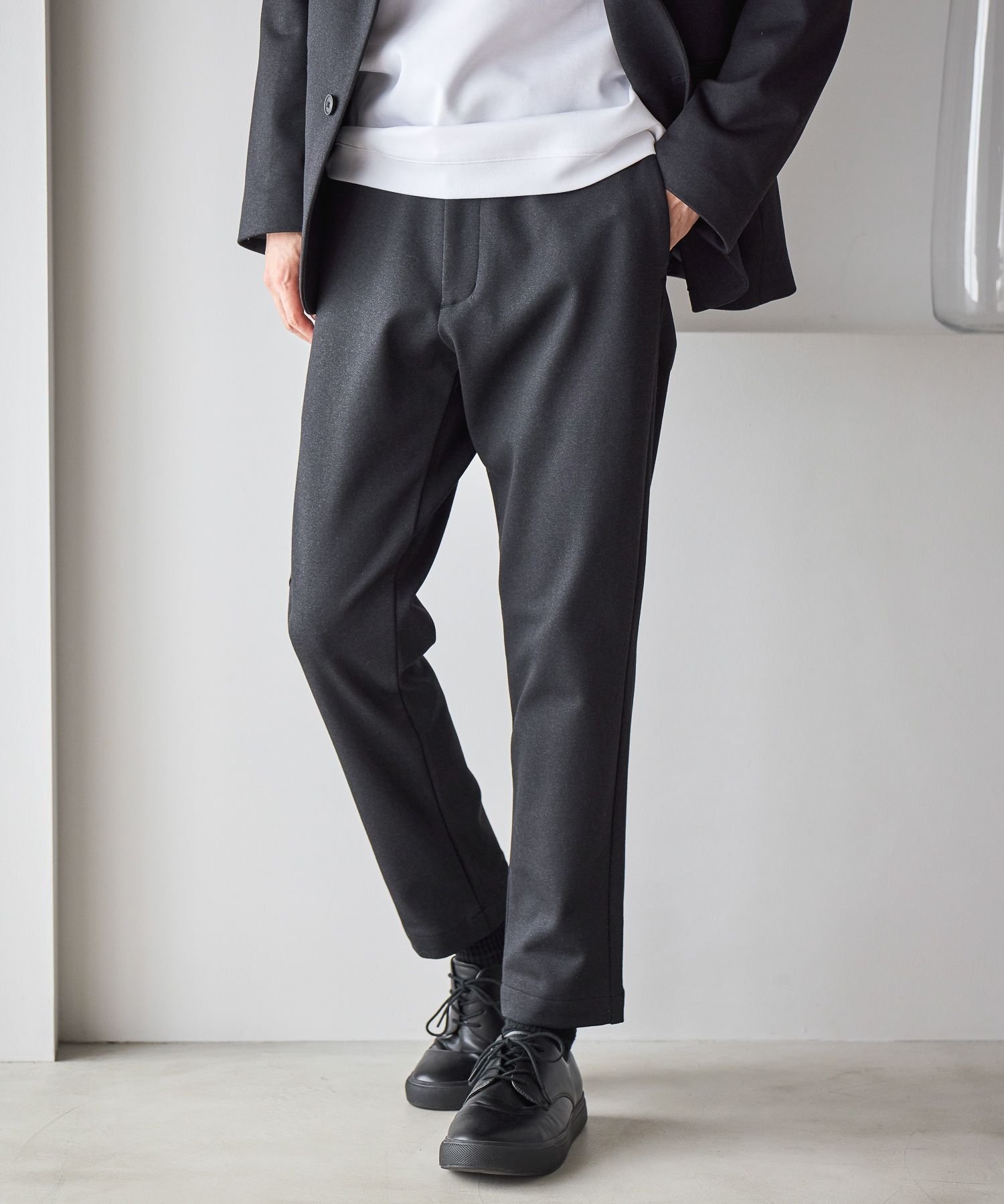 【グローバルワーク/GLOBAL WORK / MEN】のスマらくイージーパンツ+WARM/577621 インテリア・キッズ・メンズ・レディースファッション・服の通販 founy(ファニー) ファッション Fashion メンズファッション Fashion for Men ボトムス Bottoms おすすめ Recommended / Our Picks ジャケット Jacket, Outerwear ストレッチ Stretch, Stretchy Fabric スマート Smart, Elegant スラックス Slacks, Dress Pants セットアップ Set-Up, Coordinated Outfit ドローコード Drawcord, Drawstring Cord フィット Fit, Slim Fit プリント Print, Printed Pattern ボトム Bottoms, Lower Wear チャコール19|ID: prp329100004764484 ipo3291000000034974086