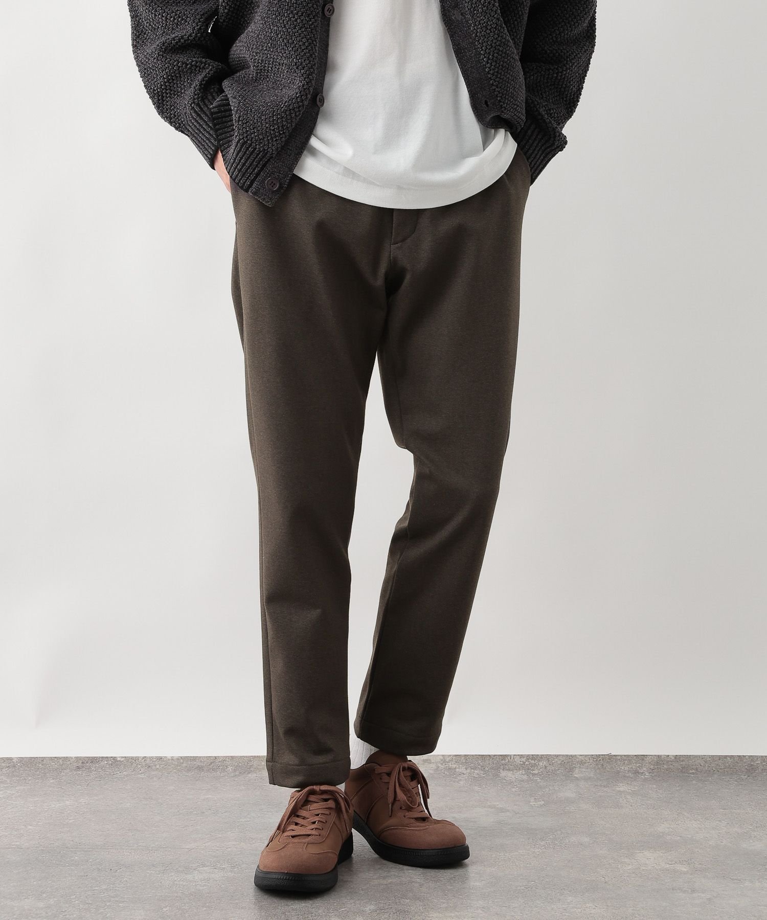 【グローバルワーク/GLOBAL WORK / MEN】のスマらくイージーパンツ+WARM/577621 インテリア・キッズ・メンズ・レディースファッション・服の通販 founy(ファニー) ファッション Fashion メンズファッション Fashion for Men ボトムス Bottoms おすすめ Recommended / Our Picks ジャケット Jacket, Outerwear ストレッチ Stretch, Stretchy Fabric スマート Smart, Elegant スラックス Slacks, Dress Pants セットアップ Set-Up, Coordinated Outfit ドローコード Drawcord, Drawstring Cord フィット Fit, Slim Fit プリント Print, Printed Pattern ボトム Bottoms, Lower Wear ブラウン58|ID: prp329100004764484 ipo3291000000034974088