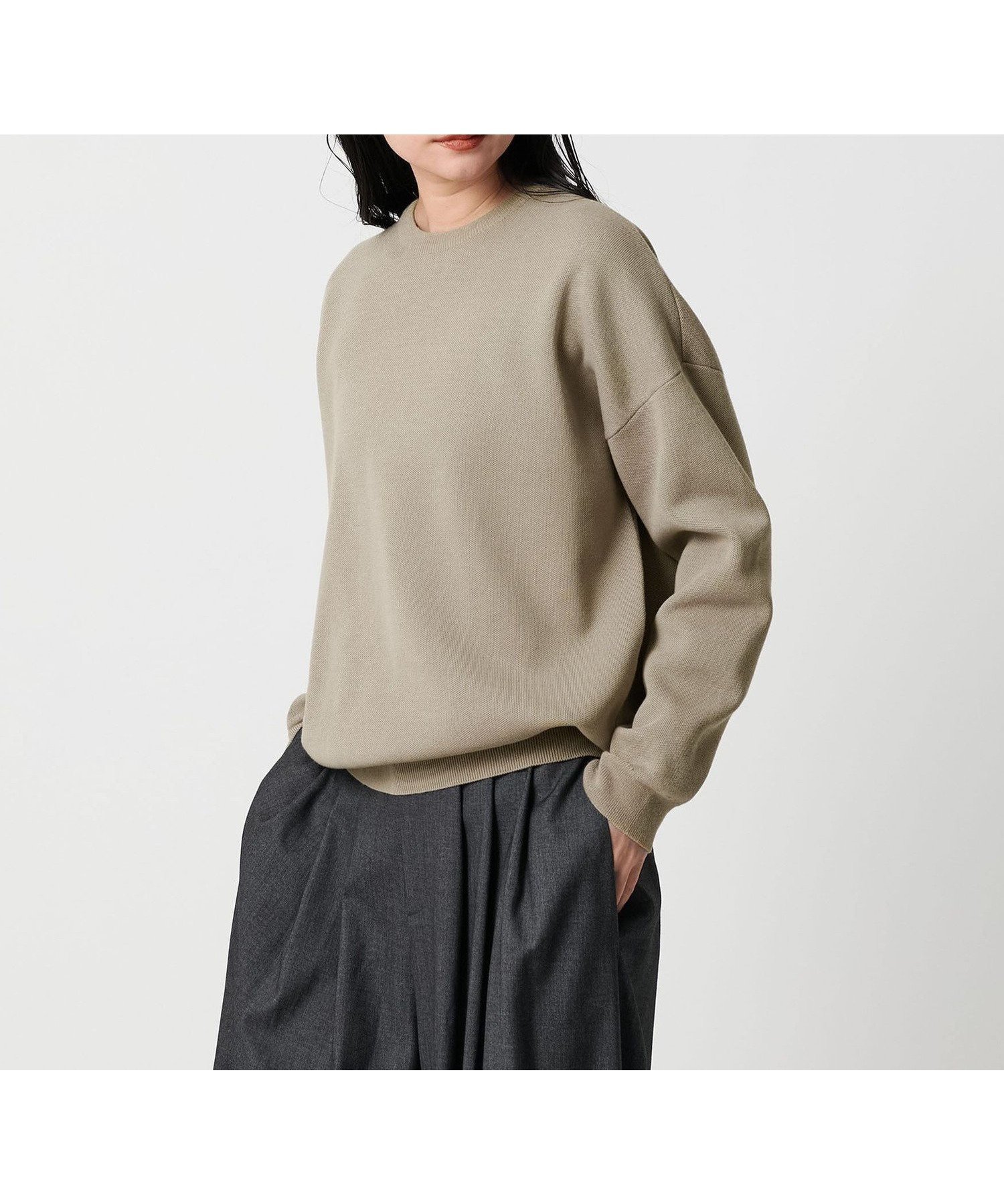 【ユナイテッドアローズ/UNITED ARROWS】のMARW UNITED ARROWS クルーネック ロングスリーブ ニット インテリア・キッズ・メンズ・レディースファッション・服の通販 founy(ファニー) 　ファッション　Fashion　レディースファッション　Fashion for Women　トップス・カットソー　Cut & Sew Tops　ニット　Knit Tops & Sweaters　スリーブ　Sleeve, Long Sleeve / Short Sleeve　人気　Popular, Best Seller　ベーシック　Basic, Essential　ロング　Long, Long-Length　ワイド　Wide, Wide Fit　おすすめ　Recommended / Our Picks　ビジネス 仕事 通勤　Business / Work / Commuting　MOCA|ID: prp329100004764489 ipo3291000000035038730