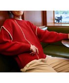 【コーエン/COEN】の配色ステッチパッチワークニット 人気、トレンドファッション・服の通販 founy(ファニー) ファッション Fashion レディースファッション Fashion for Women トップス・カットソー Cut & Sew Tops ニット Knit Tops & Sweaters おすすめ Recommended / Our Picks スニーカー Sneakers, Trainers デニム Denim, Jeans Material パッチワーク Patchwork, Mixed Fabric フェミニン Feminine, Girly ボトム Bottoms, Lower Wear リラックス Relax, Relaxed Fit 切替 Switching, Contrast Panel thumbnail RED|ID: prp329100004764502 ipo3291000000034560228