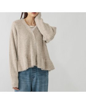 【グローバルワーク/GLOBAL WORK】のモヘヤタッチペプラムカーディガン/603655 人気、トレンドファッション・服の通販 founy(ファニー) ファッション Fashion レディースファッション Fashion for Women トップス・カットソー Cut & Sew Tops カーディガン・羽織り Layered Style Cardigans カーディガン Cardigan, Knitwear パール Pearl, Pearl Accent ペプラム Peplum, Flared Hem |ID:prp329100004764512