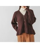 【グローバルワーク/GLOBAL WORK】のモヘヤタッチペプラムカーディガン/603655 ボルドー38|ID: prp329100004764512 ipo3291000000034732139