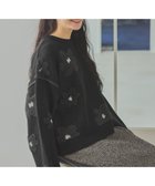 【ニコアンド/niko and】のフラワージャガードニットプルオーバー 人気、トレンドファッション・服の通販 founy(ファニー) ファッション Fashion レディースファッション Fashion for Women トップス・カットソー Cut & Sew Tops ニット Knit Tops & Sweaters カジュアルプルオーバー・ニットトップス Pullovers & Knit Tops / Casual Pullovers おすすめ Recommended / Our Picks アクリル Acrylic Material カットソー Cut and Sewn Top ショルダー Shoulder, Shoulder Strap シンプル Simple, Minimal ジャカード／ジャガード Jacquard, Woven Pattern ドロップ Drop Shoulder, Dropped Style フェミニン Feminine, Girly フォルム Silhouette, Form フラワー Flower, Floral ベーシック Basic, Essential モチーフ Motif, Design Theme エレガント 上品 Elegant thumbnail ブラック|ID: prp329100004764568 ipo3291000000034578464