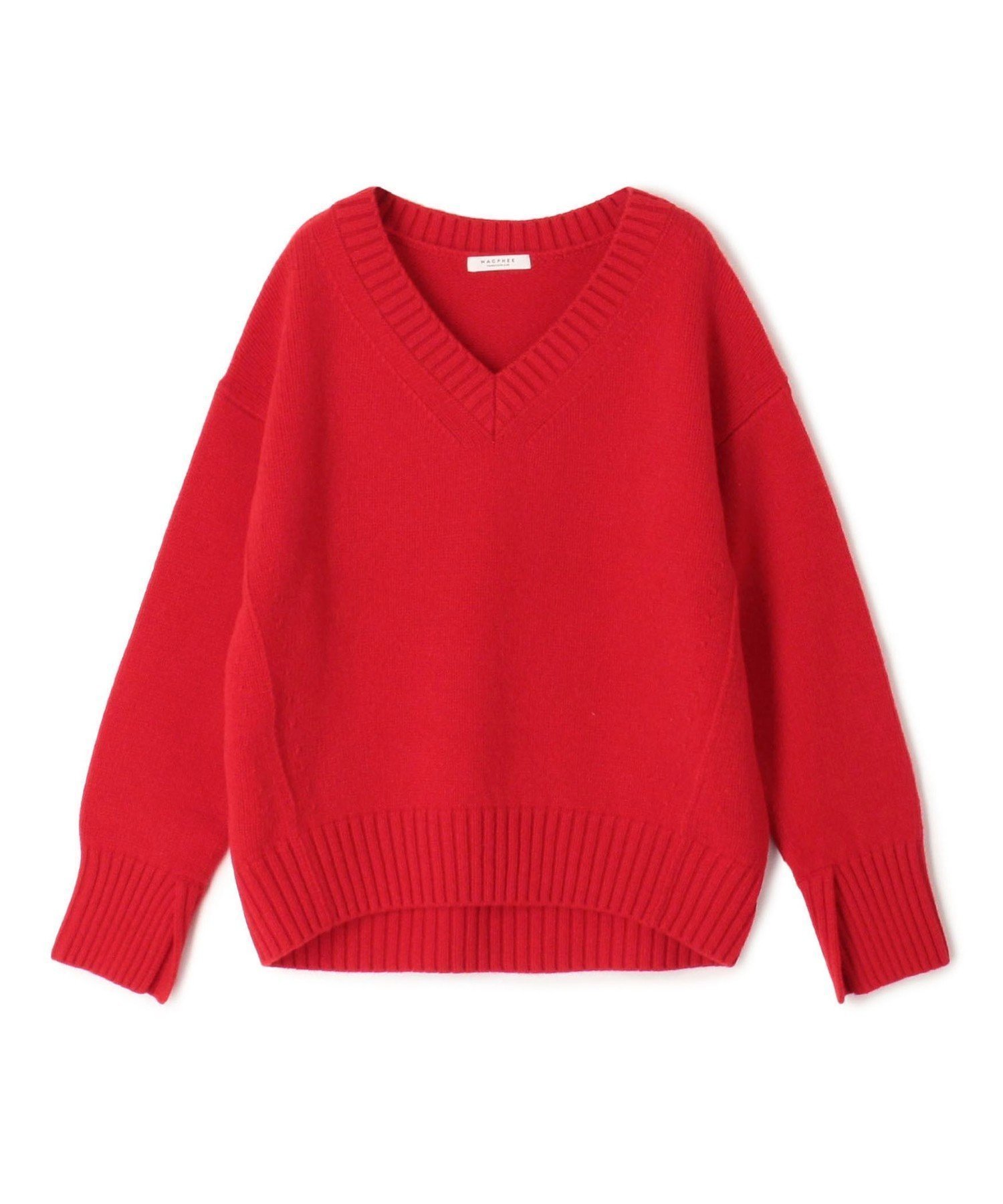 【トゥモローランド/TOMORROWLAND】のラムカシミヤ Vネックプルオーバー インテリア・キッズ・メンズ・レディースファッション・服の通販 founy(ファニー) 　ファッション　Fashion　レディースファッション　Fashion for Women　トップス・カットソー　Cut & Sew Tops　カジュアルプルオーバー・ニットトップス　Pullovers & Knit Tops / Casual Pullovers　Vネックトップス　V-Neck Tops / V-Cut Neckline Shirts　おすすめ　Recommended / Our Picks　シンプル　Simple, Minimal　スリット　Slit, Slit Detail　スリム　Slim, Slim Fit　リラックス　Relax, Relaxed Fit　定番　Standard, Basic Item　35 レッド|ID: prp329100004764579 ipo3291000000034967083