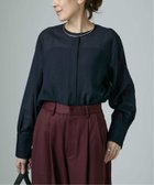 【ヴェルメイユ パー イエナ/VERMEIL par iena】の《追加6》シアーブラウス 人気、トレンドファッション・服の通販 founy(ファニー) ファッション Fashion レディースファッション Fashion for Women トップス・カットソー Cut & Sew Tops シャツ・ブラウス・オフィスカジュアル Elegant Blouses & Button-Ups 2025年 2025 2025-2026秋冬・A/W Autumn/Winter 2025–26 AW25–26 カフス Cuff Design シアー Sheer, See-Through スポーティ Sporty, Casual Athletic スラックス Slacks, Dress Pants エレガント 上品 Elegant thumbnail ネイビー|ID: prp329100004764583 ipo3291000000034987486