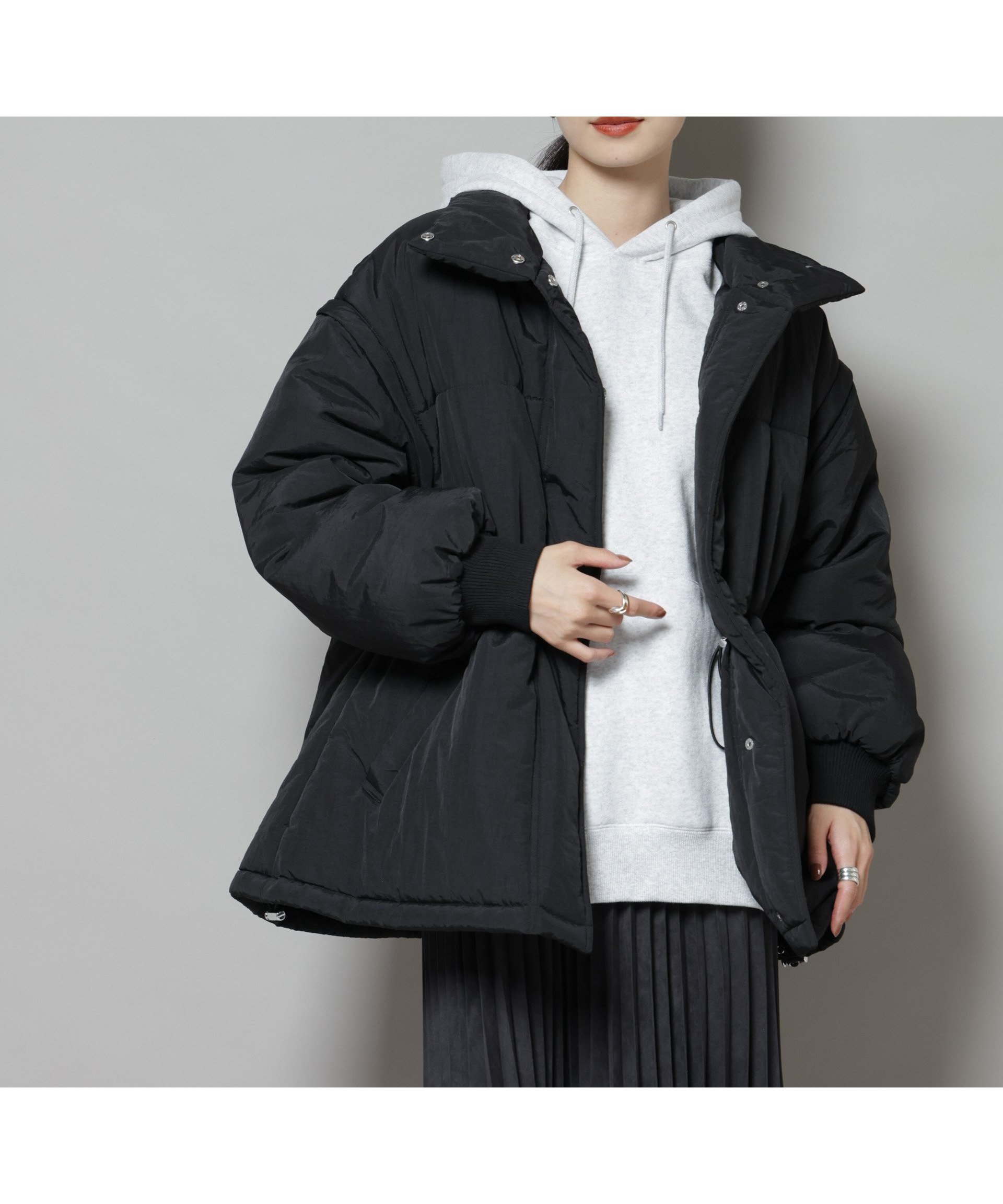 【ナノ ユニバース/nano universe】の撥水加工・機能中綿 2wayベスト スタンドジップブルゾン インテリア・キッズ・メンズ・レディースファッション・服の通販 founy(ファニー) ファッション Fashion レディースファッション Fashion for Women アウター Coat / Outerwear Collection ブルゾンジャケット・スポーティアウター Blouson Jackets トップス・カットソー Cut & Sew Tops ベスト&ジレ / 重ね着スタイル Vests & Gilets アクセサリー Fashion Accessories 軽量 Lightweight, Ultra Light ジップ Zip, Zipper 時計 Watch, Wristwatch ブルゾン Blouson, Bomber Jacket ベスト Vest, Waistcoat ロング Long, Long-Length アウトレット Outlet / Clearance 旅行 Travel エレガント 上品 Elegant ビジネス 仕事 通勤 Business / Work / Commuting 2025年 2025 2025-2026秋冬・A/W Autumn/Winter 2025–26 AW25–26 ブラック|ID: prp329100004764620 ipo3291000000034542737