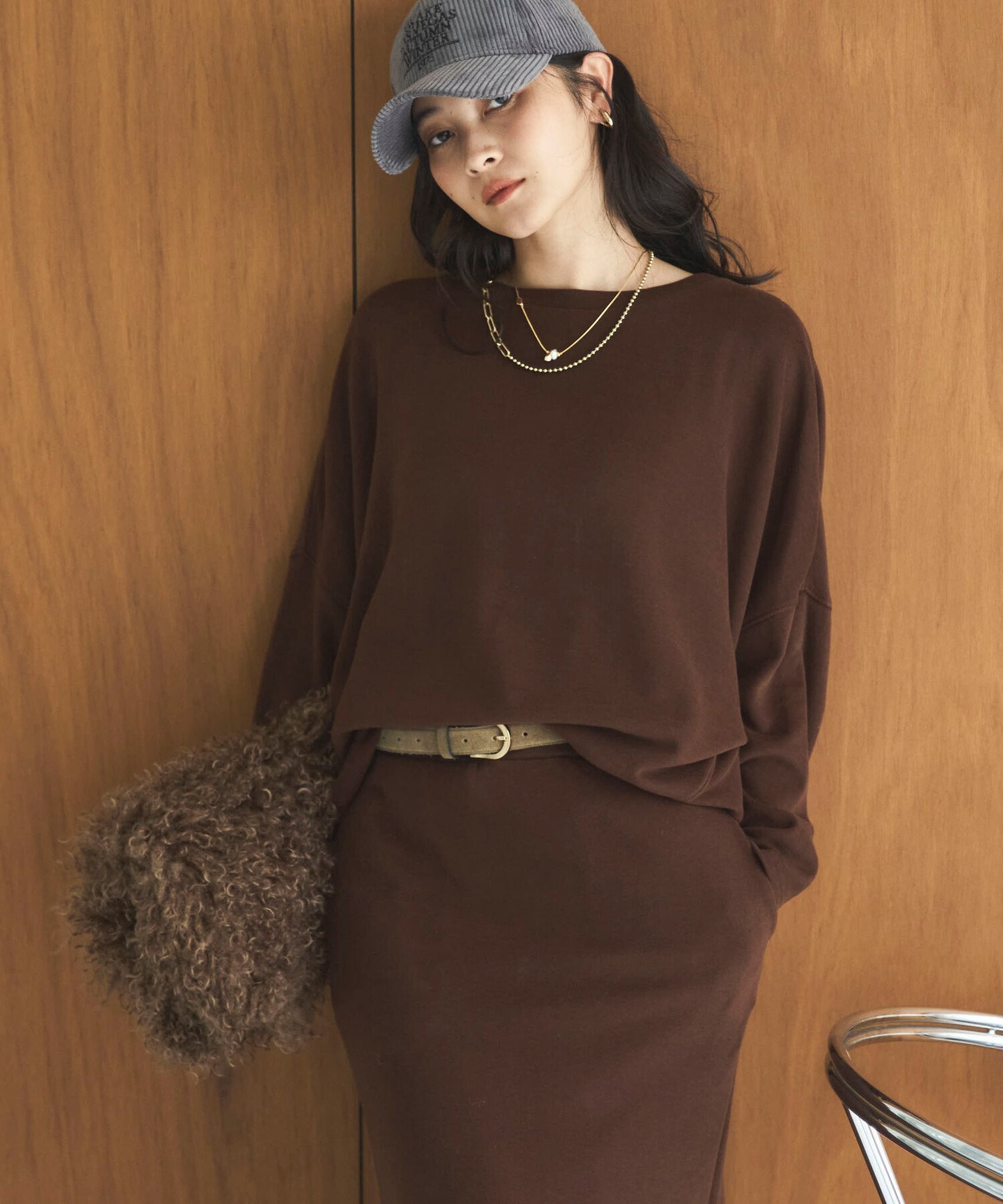 【ドゥ アルシーヴ/Doux archives】の両面起毛ドルマンプルオーバー 人気、トレンドファッション・服の通販 founy(ファニー) 　ファッション　Fashion　レディースファッション　Fashion for Women　トップス・カットソー　Cut & Sew Tops　カジュアルプルオーバー・ニットトップス　Pullovers & Knit Tops / Casual Pullovers　カットソー　Cut and Sewn Top　セットアップ　Set-Up, Coordinated Outfit　バランス　Balance, Style Balance　エレガント 上品　Elegant　A/W・秋冬　Autumn/Winter　 other-1|ID: prp329100004764993 ipo3291000000034588354