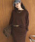【ドゥ アルシーヴ/Doux archives】の両面起毛ドルマンプルオーバー 人気、トレンドファッション・服の通販 founy(ファニー) ファッション Fashion レディースファッション Fashion for Women トップス・カットソー Cut & Sew Tops カジュアルプルオーバー・ニットトップス Pullovers & Knit Tops / Casual Pullovers カットソー Cut and Sewn Top セットアップ Set-Up, Coordinated Outfit バランス Balance, Style Balance エレガント 上品 Elegant A/W・秋冬 Autumn/Winter thumbnail BROWN|ID: prp329100004764993 ipo3291000000034588355