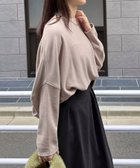 【ドゥ アルシーヴ/Doux archives】の両面起毛ドルマンプルオーバー 人気、トレンドファッション・服の通販 founy(ファニー) ファッション Fashion レディースファッション Fashion for Women トップス・カットソー Cut & Sew Tops カジュアルプルオーバー・ニットトップス Pullovers & Knit Tops / Casual Pullovers カットソー Cut and Sewn Top セットアップ Set-Up, Coordinated Outfit バランス Balance, Style Balance エレガント 上品 Elegant A/W・秋冬 Autumn/Winter thumbnail BEIGE|ID: prp329100004764993 ipo3291000000034588357
