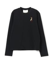 【スリーワン フィリップリム/3.1 Phillip Lim】のラビット刺繍ロングTシャツ 人気、トレンドファッション・服の通販 founy(ファニー) ファッション Fashion レディースファッション Fashion for Women トップス・カットソー Cut & Sew Tops シャツ・ブラウス・オフィスカジュアル Elegant Blouses & Button-Ups ロングTシャツ・Tシャツ Longline T-Shirts & Tees シンプル Simple, Minimal ロング Long, Long-Length |ID:prp329100004765002