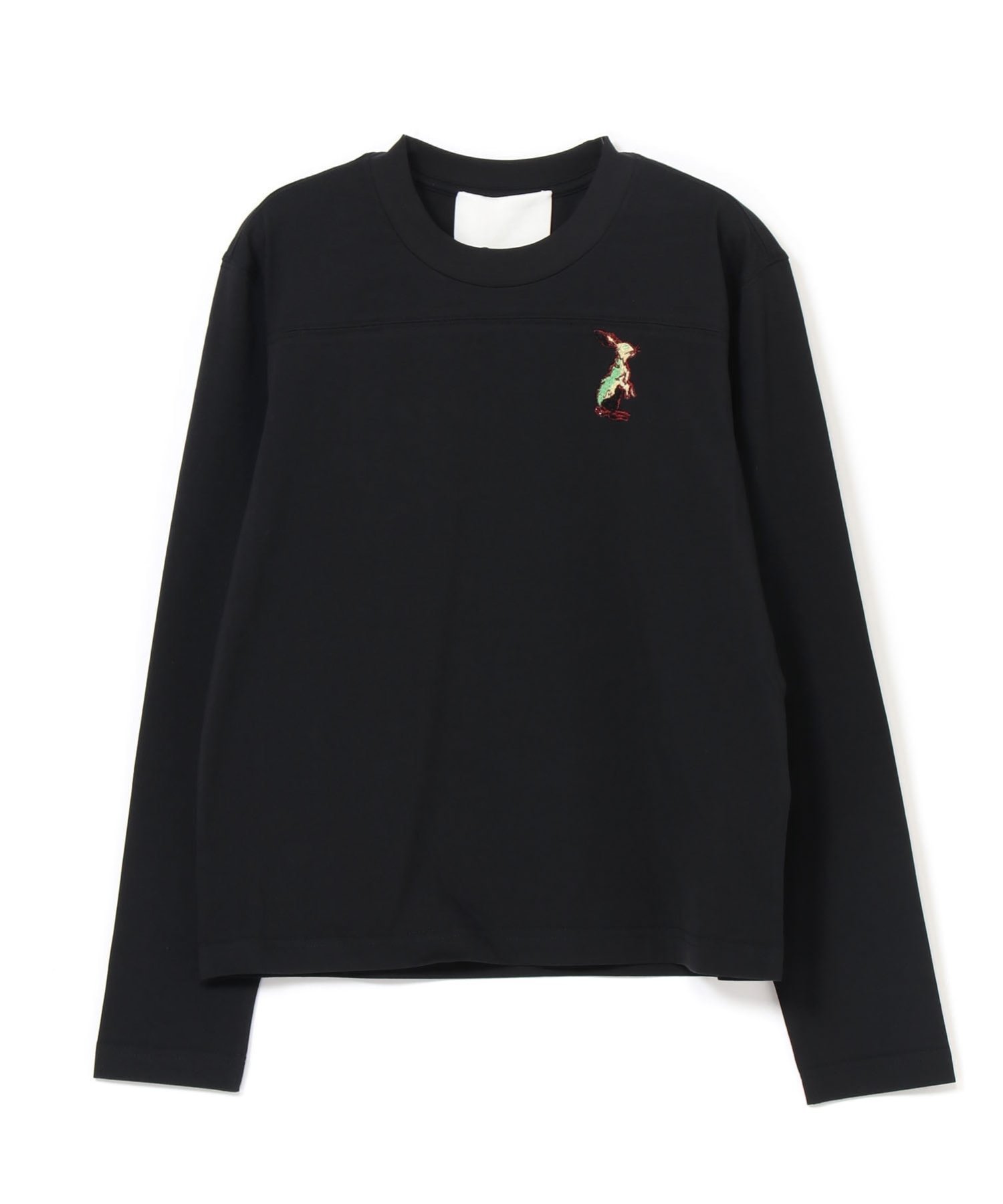 【スリーワン フィリップリム/3.1 Phillip Lim】のラビット刺繍ロングTシャツ インテリア・キッズ・メンズ・レディースファッション・服の通販 founy(ファニー) ファッション Fashion レディースファッション Fashion for Women トップス・カットソー Cut & Sew Tops シャツ・ブラウス・オフィスカジュアル Elegant Blouses & Button-Ups ロングTシャツ・Tシャツ Longline T-Shirts & Tees シンプル Simple, Minimal ロング Long, Long-Length BLACK MULTI|ID: prp329100004765002 ipo3291000000034497153
