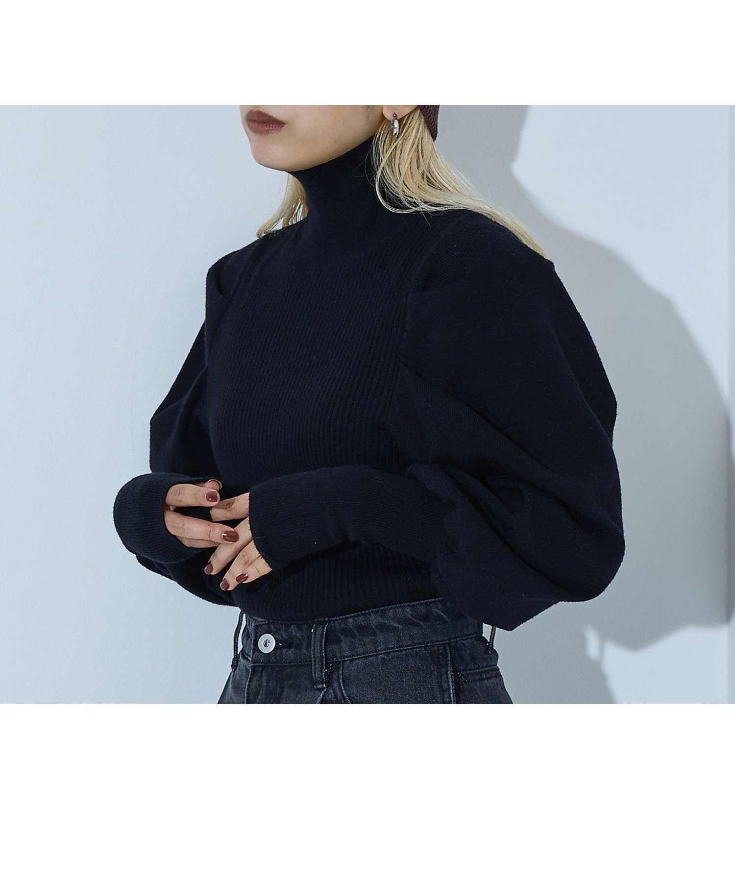 【ノミネ/NOMINE】のボリュームスリーブタートルニット インテリア・キッズ・メンズ・レディースファッション・服の通販 founy(ファニー) ファッション Fashion レディースファッション Fashion for Women トップス・カットソー Cut & Sew Tops ニット Knit Tops & Sweaters ボリューム袖・フリルスリーブブラウス Voluminous & Ruffle Sleeves / Puffy Sleeve Tops オレンジ Orange シンプル Simple, Minimal スリーブ Sleeve, Long Sleeve / Short Sleeve ハイネック High Neck, Mock Neck 再入荷 Restock / Back in Stock ブラック|ID: prp329100004765020 ipo3291000000034657806