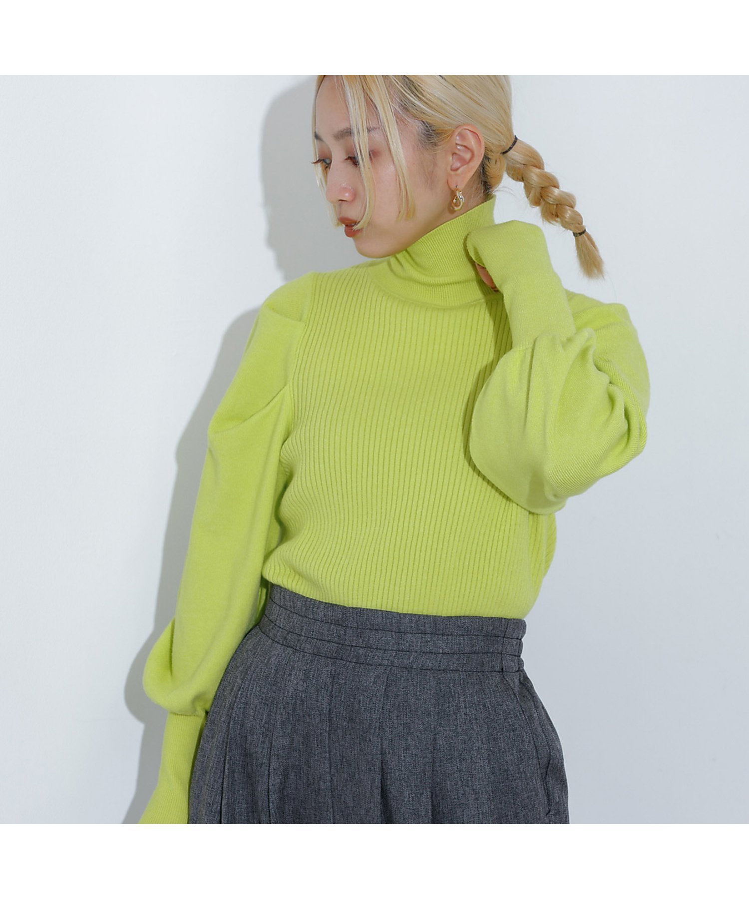 【ノミネ/NOMINE】のボリュームスリーブタートルニット インテリア・キッズ・メンズ・レディースファッション・服の通販 founy(ファニー) ファッション Fashion レディースファッション Fashion for Women トップス・カットソー Cut & Sew Tops ニット Knit Tops & Sweaters ボリューム袖・フリルスリーブブラウス Voluminous & Ruffle Sleeves / Puffy Sleeve Tops オレンジ Orange シンプル Simple, Minimal スリーブ Sleeve, Long Sleeve / Short Sleeve ハイネック High Neck, Mock Neck 再入荷 Restock / Back in Stock ライム|ID: prp329100004765020 ipo3291000000034657813