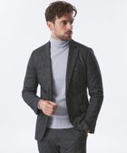 【エポカ/EPOCA / MEN】の【セットアップ】ヘリンボーンウールンジャージージャケット チャコールグレー|ID: prp329100004765043 ipo3291000000034497630