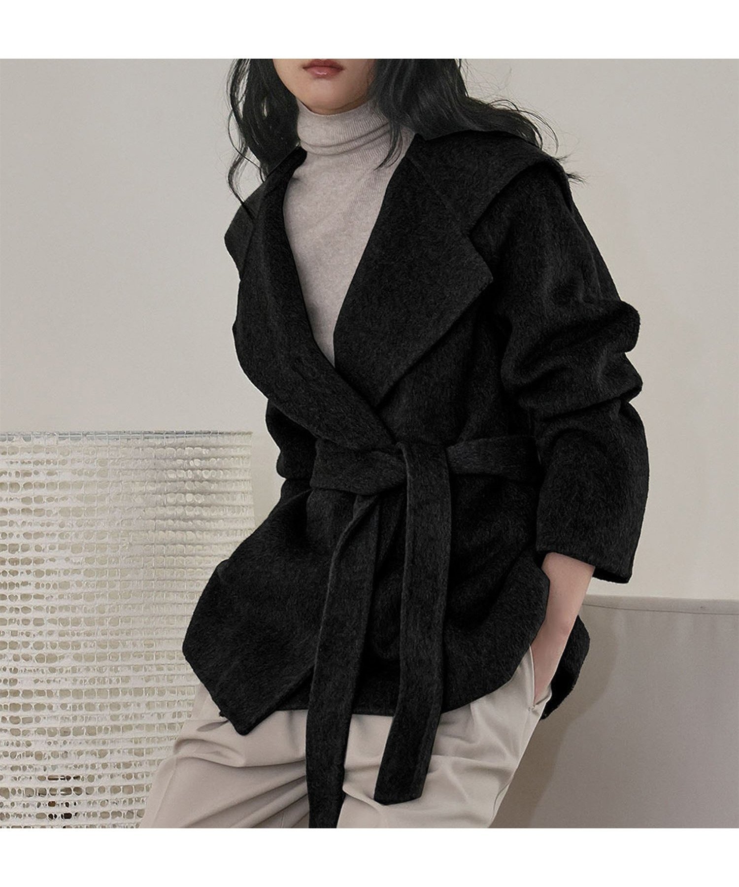 【ガール/GIRL】の【ウール70%】セーラーカラー ウールコート 冬 ミドル丈 ベルト ハーフコート インテリア・キッズ・メンズ・レディースファッション・服の通販 founy(ファニー) 　ファッション　Fashion　レディースファッション　Fashion for Women　アウター　Coat / Outerwear Collection　コート・ロングコート・ピーコート　Long Coats, Peacoats & More　ベルト&ウエストマーク　Belts & Waist Accessories　クラシカル　Classical, Vintage-Inspired　シンプル　Simple, Minimal　ハーフ　Half, Half-Length　ミドル　Middle Length, Mid Height　リボン　Ribbon, Bow　冬　Winter / This Winter　再入荷　Restock / Back in Stock　エレガント 上品　Elegant　BK|ID: prp329100004765061 ipo3291000000034497811