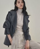 【ガール/GIRL】の【ウール70%】セーラーカラー ウールコート 冬 ミドル丈 ベルト ハーフコート GRY|ID: prp329100004765061 ipo3291000000034497812