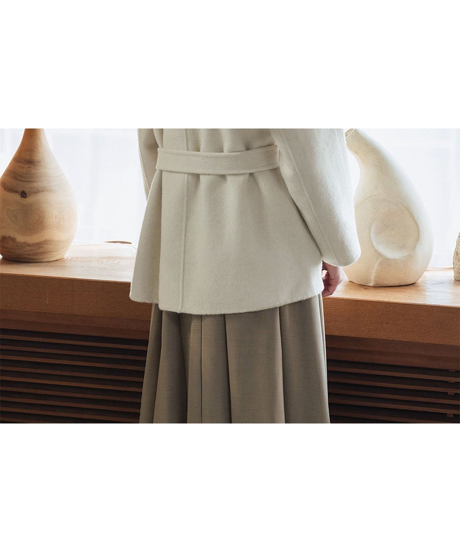 【ガール/GIRL】の【ウール70%】セーラーカラー ウールコート 冬 ミドル丈 ベルト ハーフコート インテリア・キッズ・メンズ・レディースファッション・服の通販 founy(ファニー) 　ファッション　Fashion　レディースファッション　Fashion for Women　アウター　Coat / Outerwear Collection　コート・ロングコート・ピーコート　Long Coats, Peacoats & More　ベルト&ウエストマーク　Belts & Waist Accessories　クラシカル　Classical, Vintage-Inspired　シンプル　Simple, Minimal　ハーフ　Half, Half-Length　ミドル　Middle Length, Mid Height　リボン　Ribbon, Bow　冬　Winter / This Winter　再入荷　Restock / Back in Stock　エレガント 上品　Elegant　OWH|ID: prp329100004765061 ipo3291000000034497814