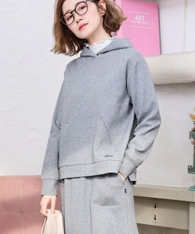 【プチ オンフルール/Petit Honfleur】のスウェットスリットパーカー 人気、トレンドファッション・服の通販 founy(ファニー) ファッション Fashion レディースファッション Fashion for Women トップス・カットソー Cut & Sew Tops レディースパーカー・カジュアルフーディー Casual Hoodies & Sweatshirts スウェット・クルーネックトップス Sweatshirts & Crewnecks / Relaxed Fit Sweat Tops おすすめ Recommended / Our Picks カットソー Cut and Sewn Top ショート Short, Short Length スリット Slit, Slit Detail フレア Flare, Flared |ID:prp329100004765073