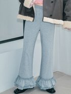 【リリーブラウン/Lily Brown】のバリエーションフリルパンツ 人気、トレンドファッション・服の通販 founy(ファニー) ファッション Fashion レディースファッション Fashion for Women パンツ Pants & Trousers シェイプ Shape, Slim Fit スマート Smart, Elegant バランス Balance, Style Balance フェミニン Feminine, Girly フリル Frill, Ruffle フレア Flare, Flared エレガント 上品 Elegant thumbnail GRY[006]|ID: prp329100004765077 ipo3291000000034498004