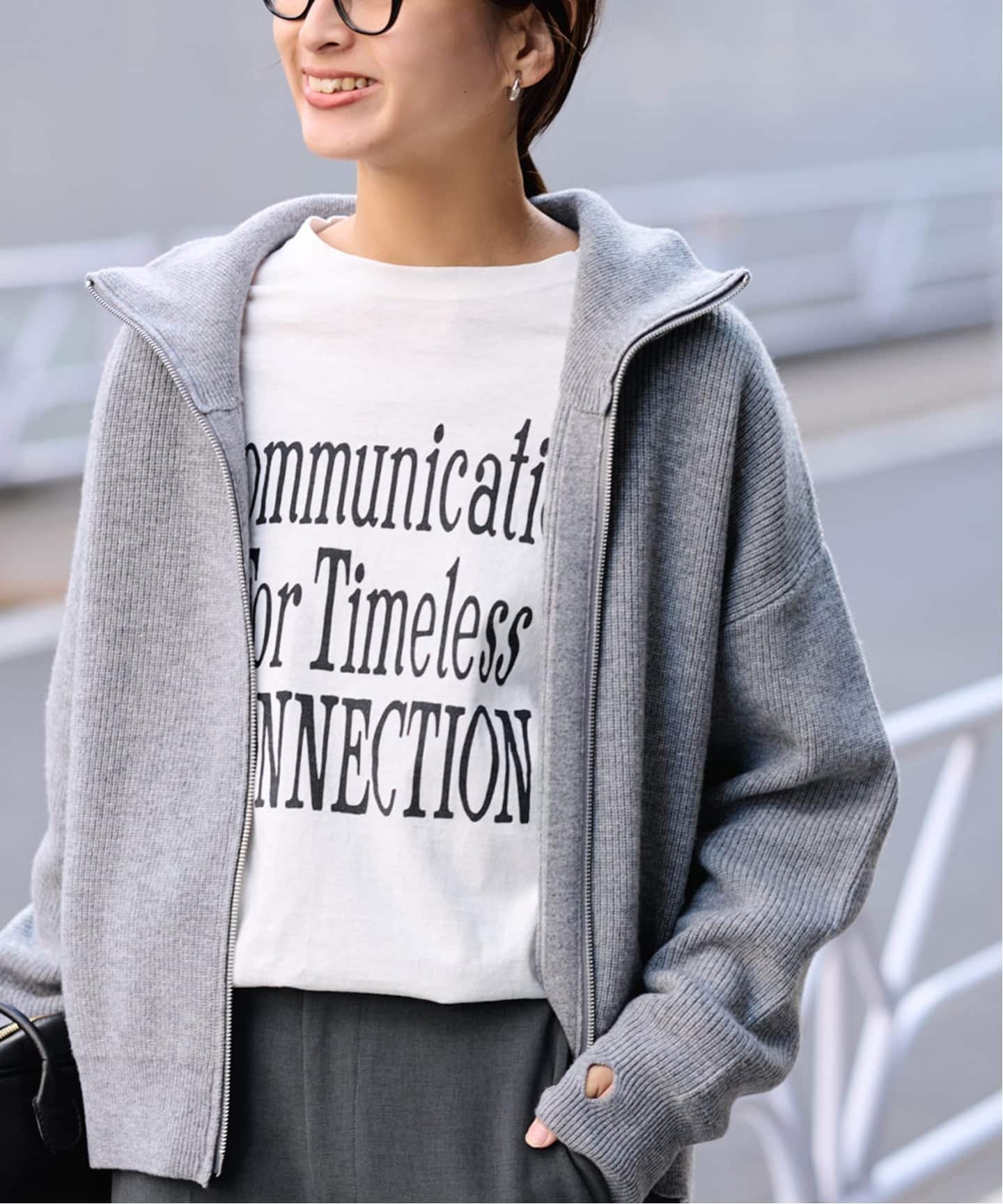 【フレームワーク/FRAMeWORK】のメッセージロゴロングTシャツ 人気、トレンドファッション・服の通販 founy(ファニー) 　ファッション　Fashion　レディースファッション　Fashion for Women　トップス・カットソー　Cut & Sew Tops　シャツ・ブラウス・オフィスカジュアル　Elegant Blouses & Button-Ups　ロングTシャツ・Tシャツ　Longline T-Shirts & Tees　インナー　Innerwear　カーディガン　Cardigan, Knitwear　ジャケット　Jacket, Outerwear　リラックス　Relax, Relaxed Fit　A/W・秋冬　Autumn/Winter　 other-1|ID: prp329100004765084 ipo3291000000035050865
