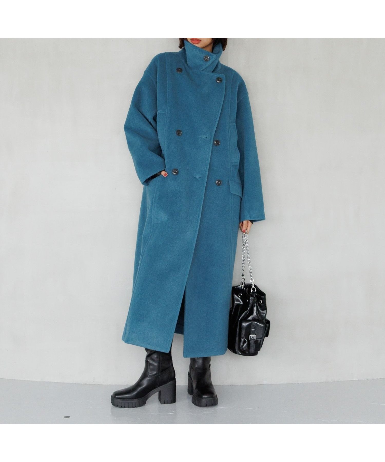 【ページボーイ/PAGEBOY】のウーリーテックロングコート インテリア・キッズ・メンズ・レディースファッション・服の通販 founy(ファニー) 　ファッション　Fashion　レディースファッション　Fashion for Women　アウター　Coat / Outerwear Collection　コート・ロングコート・ピーコート　Long Coats, Peacoats & More　ショルダー　Shoulder, Shoulder Strap　スタンド　Stand Collar, Upright Stand　ドロップ　Drop Shoulder, Dropped Style　ロング　Long, Long-Length　おすすめ　Recommended / Our Picks　モスグリーン76|ID: prp329100004765086 ipo3291000000034498117