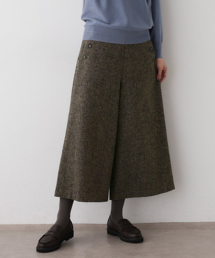 【デッサン/Dessin】の【洗える/後ろゴム】ツイードマリンクロップド丈パンツ インテリア・キッズ・メンズ・レディースファッション・服の通販 founy(ファニー) ファッション Fashion レディースファッション Fashion for Women パンツ Pants & Trousers おすすめ Recommended / Our Picks カットソー Cut and Sewn Top クロップド Cropped, Short Length スマート Smart, Elegant タートル Turtleneck, Turtle Collar フロント Front, Front Design ポケット Pocket, Pocket Detail リラックス Relax, Relaxed Fit エレガント 上品 Elegant 洗える Machine Washable A/W・秋冬 Autumn/Winter ブラウン|ID: prp329100004765094 ipo3291000000034620270