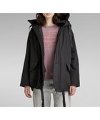 【ジースター ロゥ/G-Star RAW】の【公式ショップ】MID PARKA/オーバーサイズ撥水ナイロンパーカー 人気、トレンドファッション・服の通販 founy(ファニー) ファッション Fashion レディースファッション Fashion for Women トップス・カットソー Cut & Sew Tops レディースパーカー・カジュアルフーディー Casual Hoodies & Sweatshirts キルティング Quilted, Quilting スリーブ Sleeve, Long Sleeve / Short Sleeve ドローコード Drawcord, Drawstring Cord ドローストリング Drawstring, Pull Cord パーカー Hoodie, Parka フラップ Flap, Flap Pocket フロント Front, Front Design プリーツ Pleats, Pleated ポケット Pocket, Pocket Detail ループ Loop, Loop Knit ロング Long, Long-Length thumbnail Dark Black|ID: prp329100004765099 ipo3291000000034498259