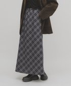 【ケービーエフ/KBF / URBAN RESEARCH】のチェックナロースカート NAVY|ID: prp329100004765117 ipo3291000000034587359