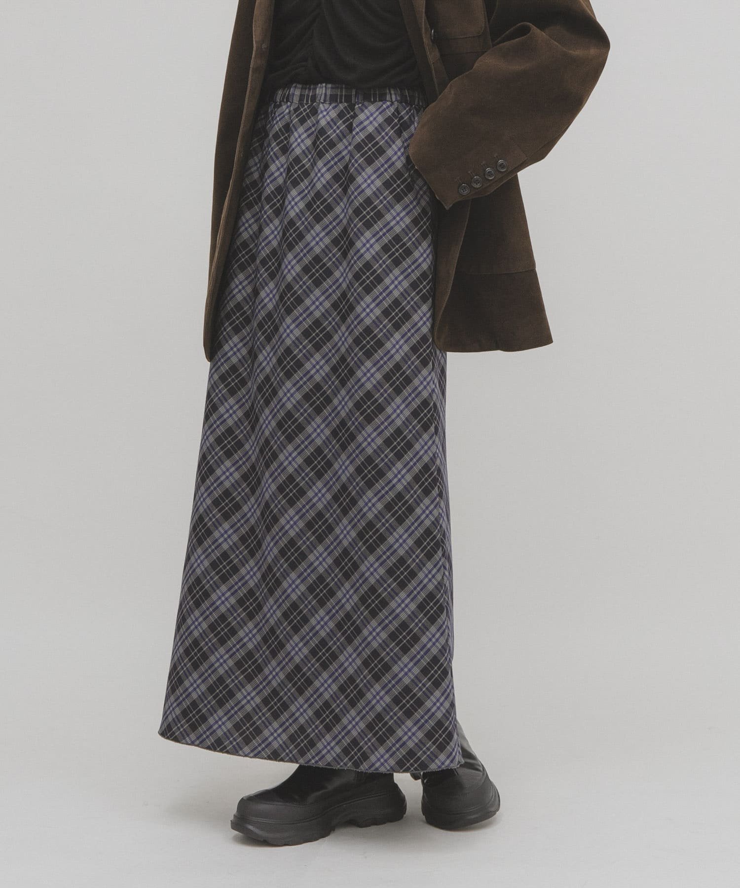 【ケービーエフ/KBF / URBAN RESEARCH】のチェックナロースカート インテリア・キッズ・メンズ・レディースファッション・服の通販 founy(ファニー) ファッション Fashion レディースファッション Fashion for Women スカート Skirts 2025年 2025 2025-2026秋冬・A/W Autumn/Winter 2025–26 AW25–26 冬 Winter / This Winter クラシカル Classical, Vintage-Inspired チェック Check, Plaid, Tartan フィット Fit, Slim Fit A/W・秋冬 Autumn/Winter NAVY|ID: prp329100004765117 ipo3291000000034587359