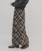 【ケービーエフ/KBF / URBAN RESEARCH】のチェックナロースカート ブラウン系その他|ID: prp329100004765117 ipo3291000000034651845