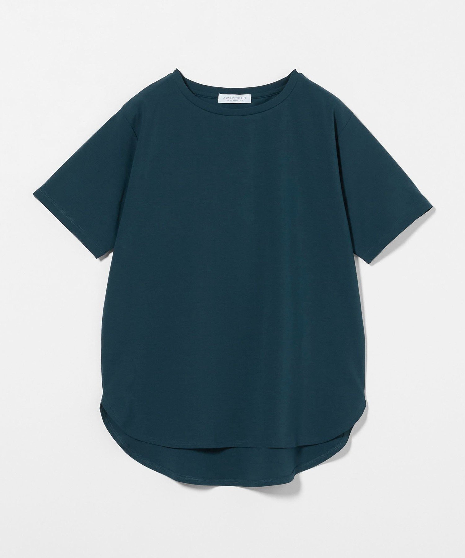 【ユナイテッドアローズ/UNITED ARROWS】のポンチ クルーネックTシャツ -接触冷感・吸水速乾- A DAY IN THE LIFE インテリア・キッズ・メンズ・レディースファッション・服の通販 founy(ファニー) ファッション Fashion レディースファッション Fashion for Women トップス・カットソー Cut & Sew Tops シャツ・ブラウス・オフィスカジュアル Elegant Blouses & Button-Ups ロングTシャツ・Tシャツ Longline T-Shirts & Tees 吸水 Absorbent, Quick-Dry シンプル Simple, Minimal 定番 Standard, Basic Item フロント Front, Front Design ベーシック Basic, Essential ラウンド Round, Round Neck リラックス Relax, Relaxed Fit アウトレット Outlet / Clearance 夏 Summer DK.GREEN|ID: prp329100004765125 ipo3291000000034498606